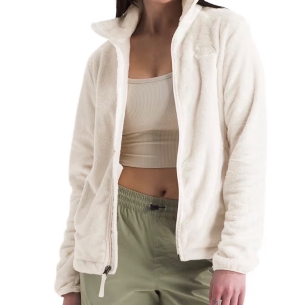 The North Face Women’s Osito Silken Raschel Fleece Jacket White Dune Size M - Picture 4 of 9